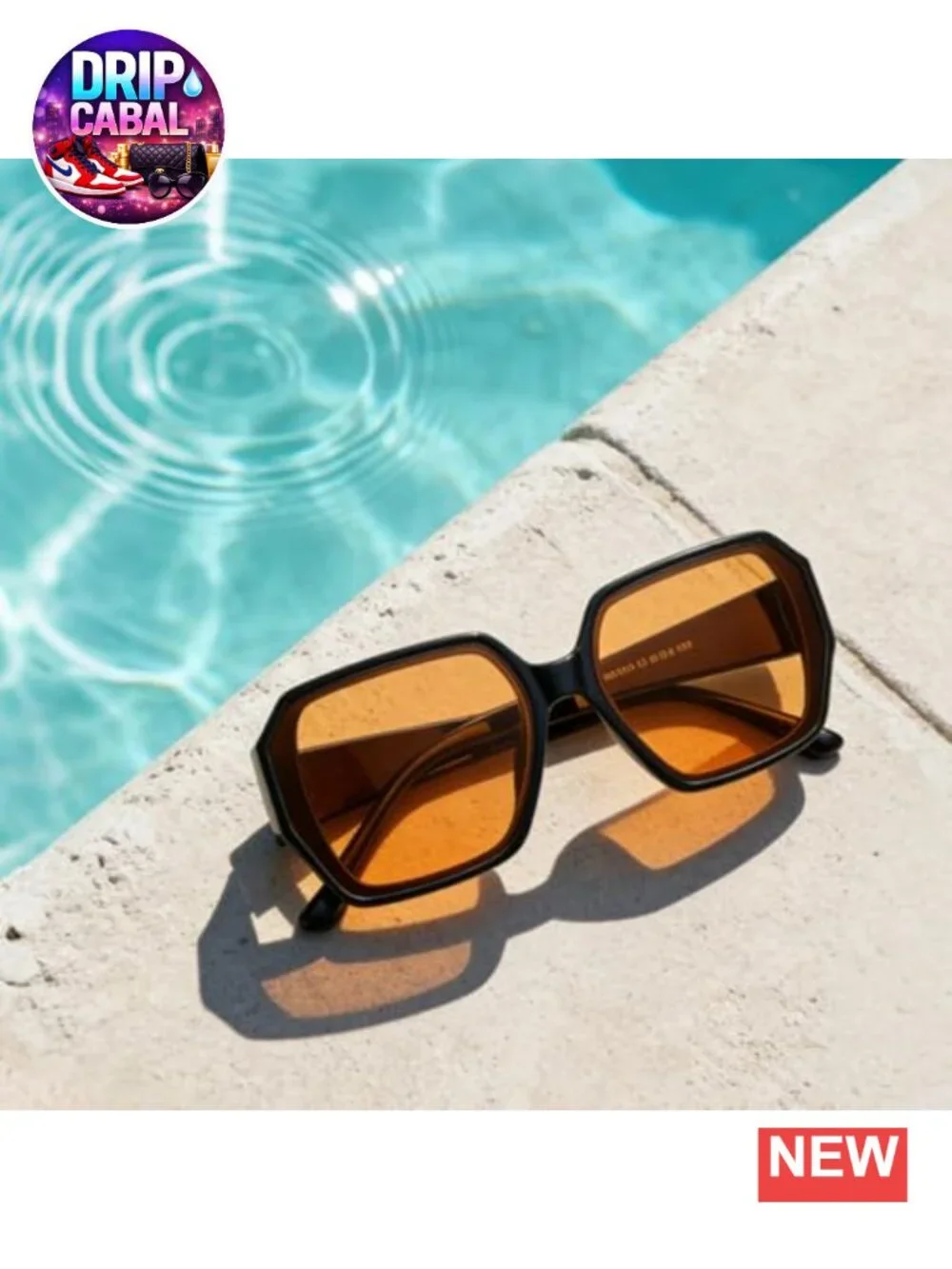 Oversized Square Sunglasses for Women Trendy Fashion UV400 Protection